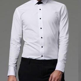 【G2000】款 Slim Fit 長袖襯衫 全新正品 白/灰 預購區-細節圖3