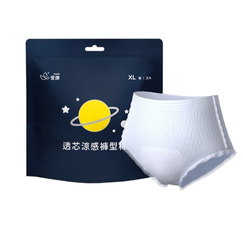 透芯涼感褲型棉 （M-L） 2片/包-規格圖1
