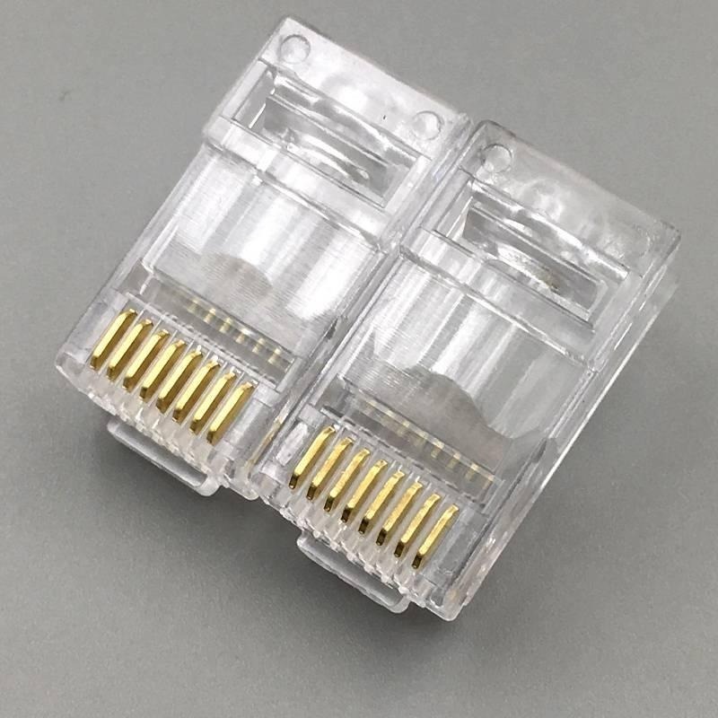 含稅 台灣現貨 穿透式 水晶頭  通孔式 水晶頭 網路 水晶頭 RJ45  CAT5e  CAT6 網路頭-細節圖2