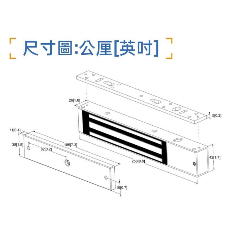 含稅 PONGEE 鵬驥 PML-1101 延時型 磁力鎖 600磅 DC12V/DC24V 雙電壓-細節圖2