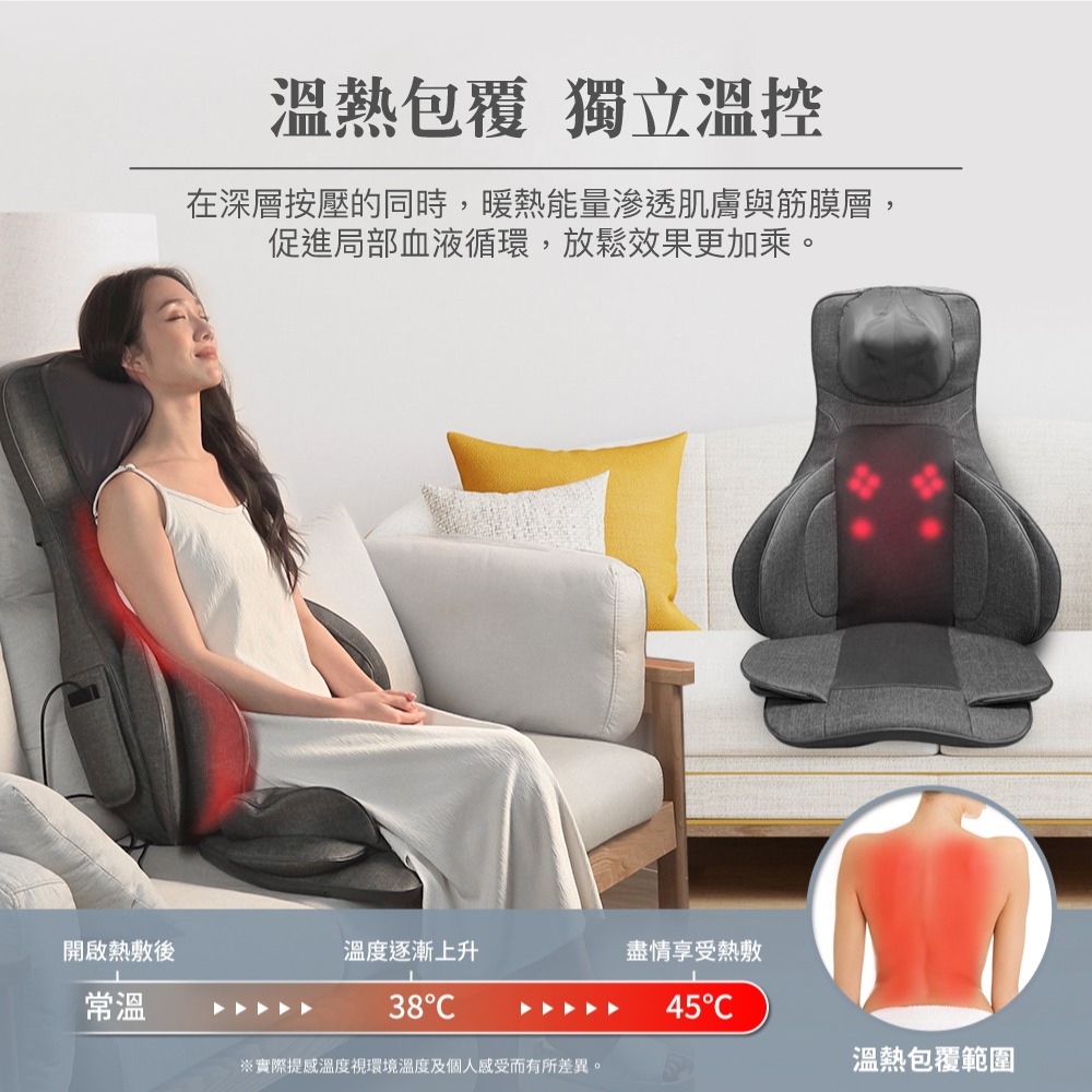摩力寶座氣壓揉搥按摩椅墊CON-2618-細節圖11