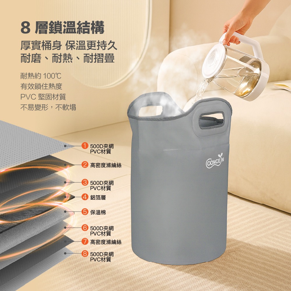 折疊便攜泡腳袋/泡腳桶CON-W390-細節圖3