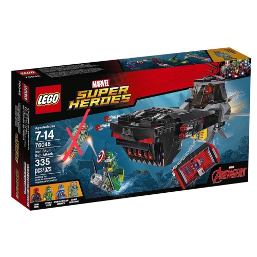 LEGO 樂高76048 超級英雄系列 鋼鐵紅骷髏海底攻擊鋼鐵人