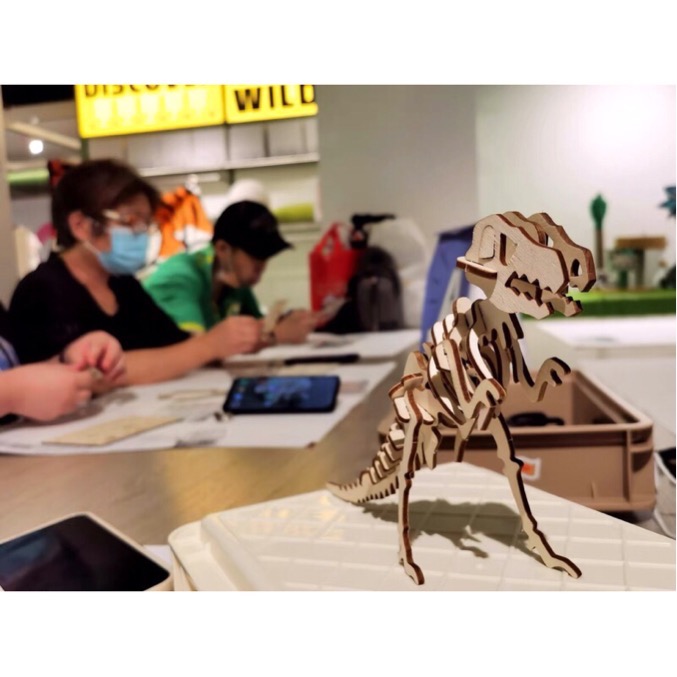 🦕🦖恐龍學習訓練組裝3D立體拼圖🧩 拼圖 3D 恐龍 暴龍 侏羅紀 訓練 學習-細節圖5