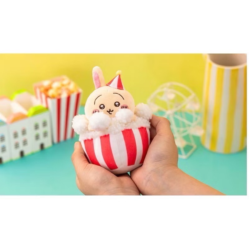 單品免運 京京國際 現貨樂園派對 小熊好朋友氣球🎈爆米花🍿吉伊卡哇 日本🇯🇵✈️直寄 吉伊 小八 兔3小隻 吊飾-規格圖1