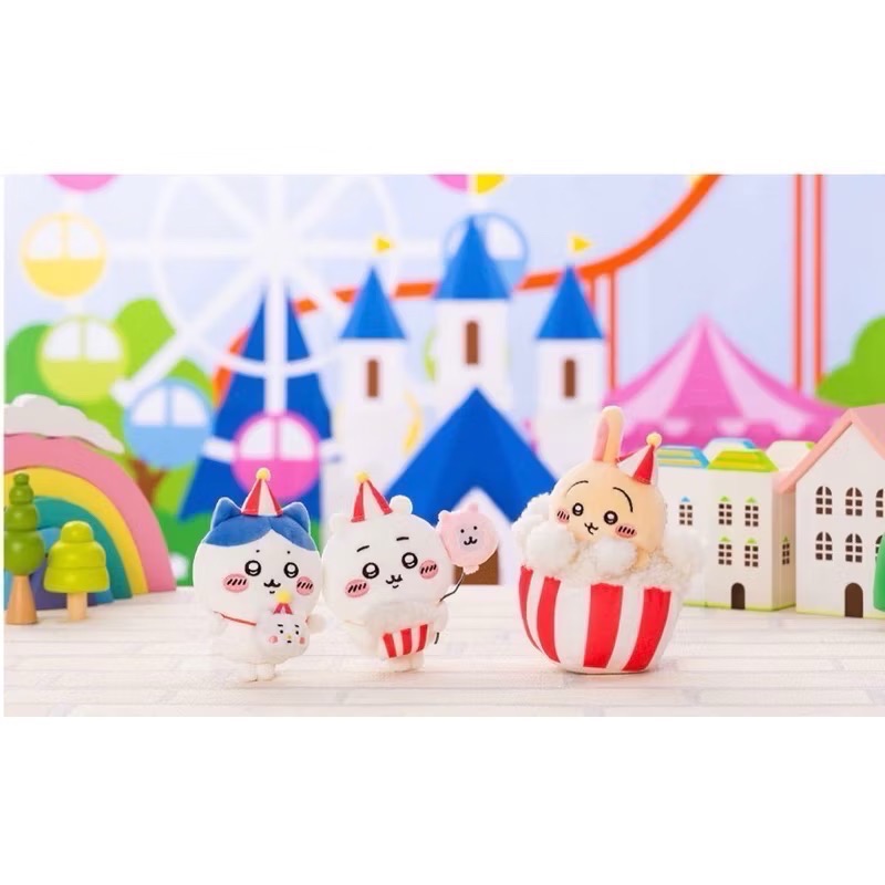 單品免運 京京國際 現貨樂園派對 小熊好朋友氣球🎈爆米花🍿吉伊卡哇 日本🇯🇵✈️直寄 吉伊 小八 兔3小隻 吊飾-規格圖1
