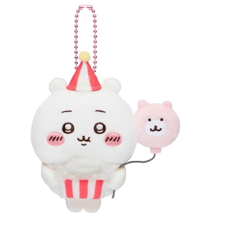 單品免運 京京國際 現貨樂園派對 小熊好朋友氣球🎈爆米花🍿吉伊卡哇 日本🇯🇵✈️直寄 吉伊 小八 兔3小隻 吊飾-規格圖1