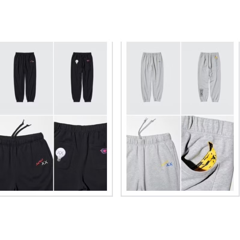 現貨絕版各剩1 男女同款超美酷帥 限定限量限購 日本🇯🇵UNIQLO x KAWS +Warhol極難得兩大當代藝術大師-細節圖2