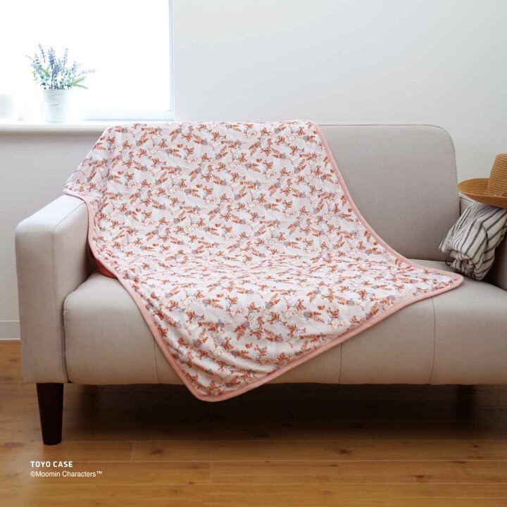 單品免運 京京國際 現貨 涼感 日本🇯🇵 嚕嚕米 小不點 阿金 涼感毛毯 收納起來當枕-細節圖3