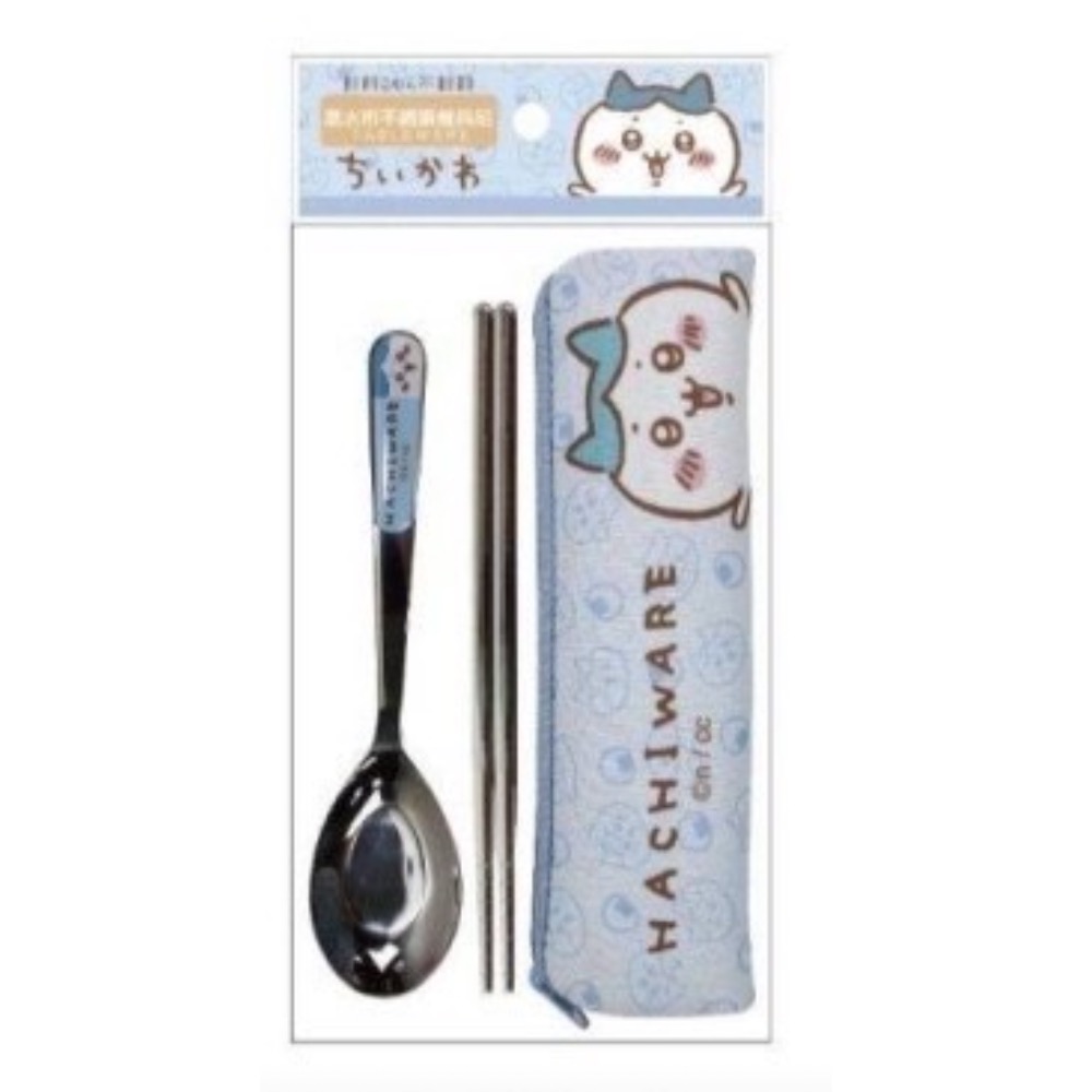 正版 吉伊卡哇潛水布 304不鏽鋼餐具組   尺寸 湯匙16.3cm 筷子18.5-規格圖2