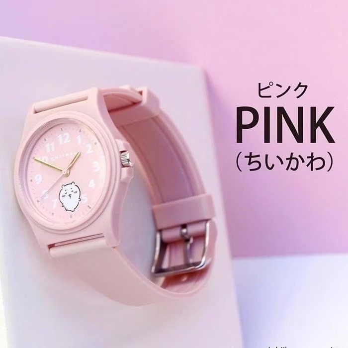 單品免運 京京國際 現貨 手錶 日本機芯 吉伊卡哇 PVC錶帶皮革 造型手錶 指針式 手錶 附登山扣包-細節圖3