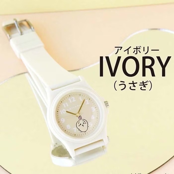 單品免運 京京國際 現貨 手錶 日本機芯 吉伊卡哇 PVC錶帶皮革 造型手錶 指針式 手錶 附登山扣包-細節圖7