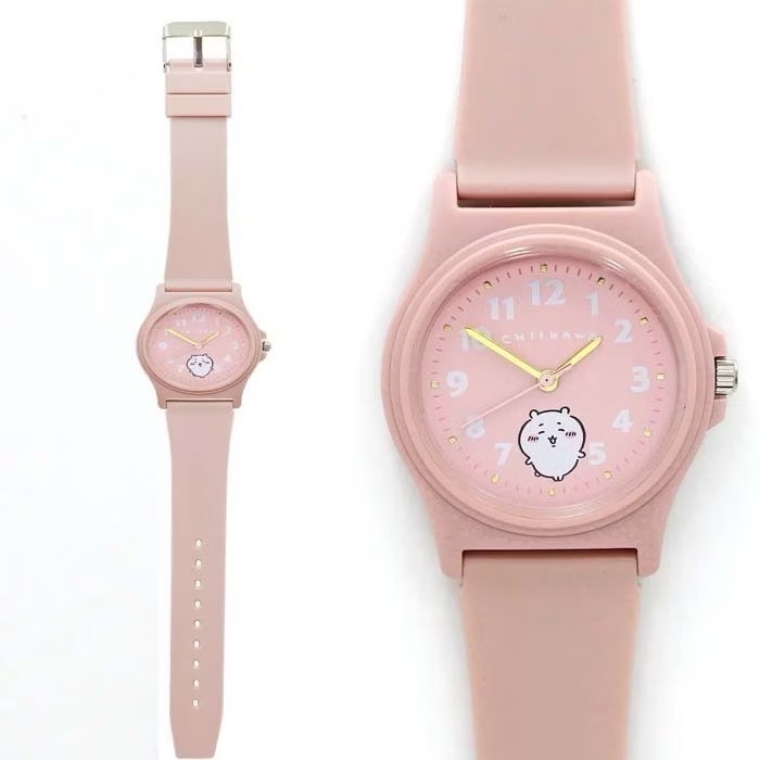 單品免運 京京國際 現貨 手錶 日本機芯 吉伊卡哇 PVC錶帶皮革 造型手錶 指針式 手錶 附登山扣包-規格圖9