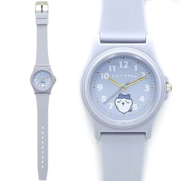 單品免運 京京國際 現貨 手錶 日本機芯 吉伊卡哇 PVC錶帶皮革 造型手錶 指針式 手錶 附登山扣包-規格圖9