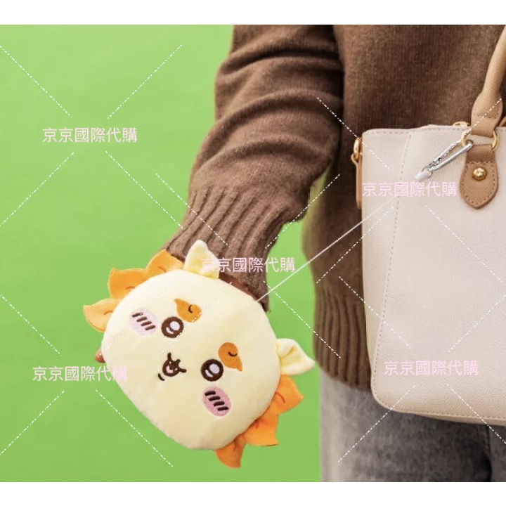 伸縮IC卡夾 絨毛 大臉 零錢包 萬用收納包 隨包跟著走 日本🇯🇵景品 吉伊卡哇-規格圖7
