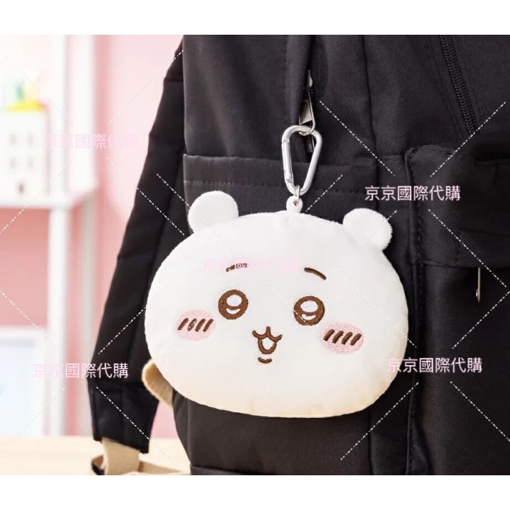 伸縮IC卡夾 絨毛 大臉 零錢包 萬用收納包 隨包跟著走 日本🇯🇵景品 吉伊卡哇-規格圖7