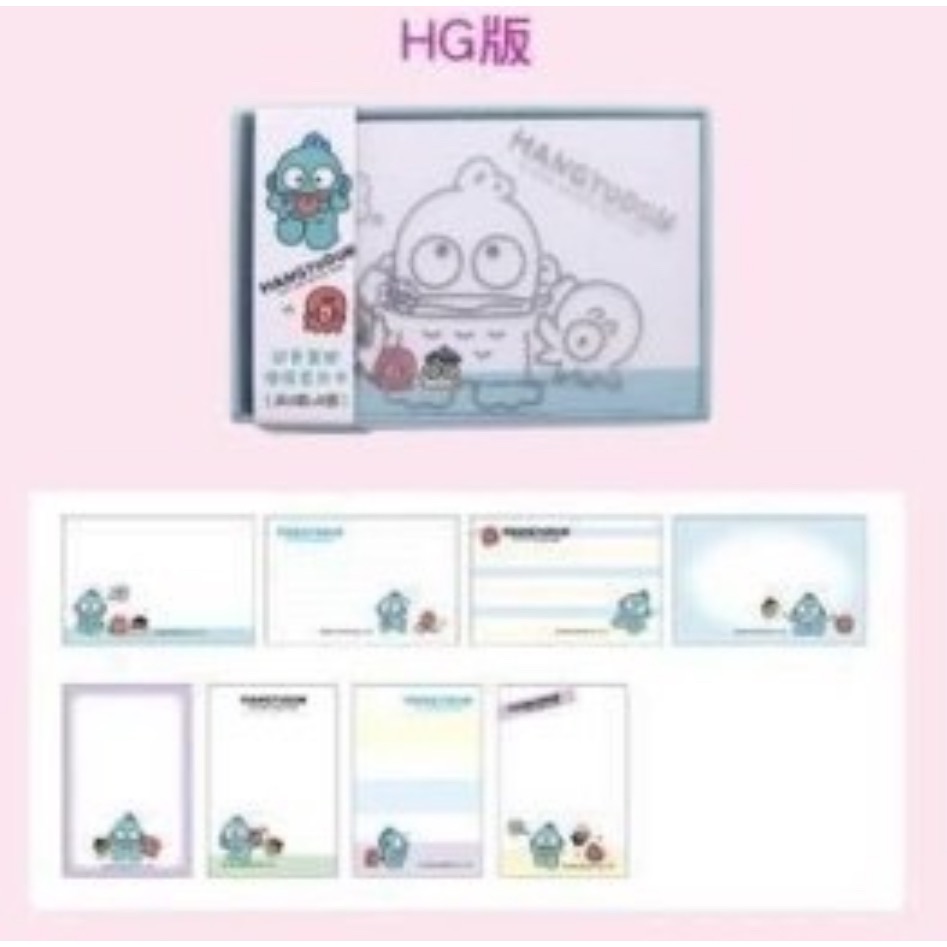 正版 三麗鷗 酷洛米 人魚 大耳狗 彩色萬用便條名片 （全4種） 尺寸10.5x7x2.3cm-規格圖4