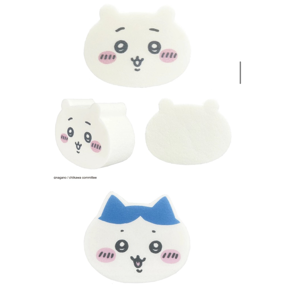 公仔大臉 化妝棉 日本🇯🇵吉伊卡哇 讓你的日常化妝時間變得更有趣-細節圖3