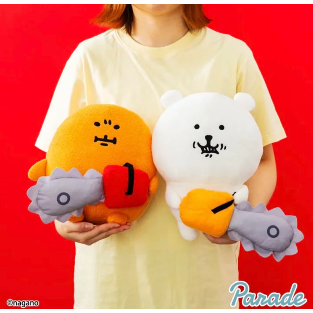 自嘲熊 電鋸白熊 可樂餅 大娃娃 玩偶 日本🇯🇵吉伊卡哇 約30公分-細節圖2