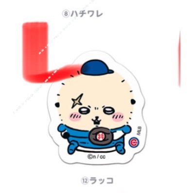 現貨 棒球聯名 吉伊卡哇 兔兔貼紙 棒球迷在哪裡⚾️尖叫聲 MLB聯名款 日本🇯🇵吉伊卡哇 貼紙-規格圖1