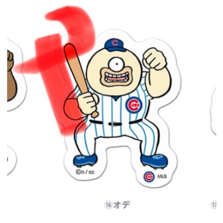 現貨 棒球聯名 吉伊卡哇 兔兔貼紙 棒球迷在哪裡⚾️尖叫聲 MLB聯名款 日本🇯🇵吉伊卡哇 貼紙-規格圖1