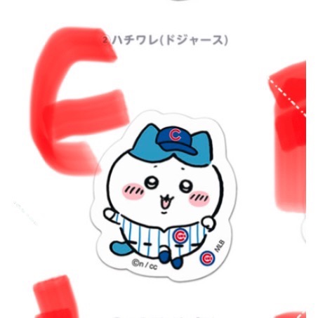 現貨 棒球聯名 吉伊卡哇 兔兔貼紙 棒球迷在哪裡⚾️尖叫聲 MLB聯名款 日本🇯🇵吉伊卡哇 貼紙-規格圖1