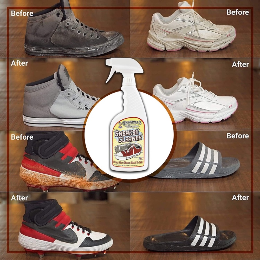 清潔髒鞋剋星~美國 Grandma＇s Secret 老奶奶的秘密 鞋用去漬噴霧 473ml-細節圖3