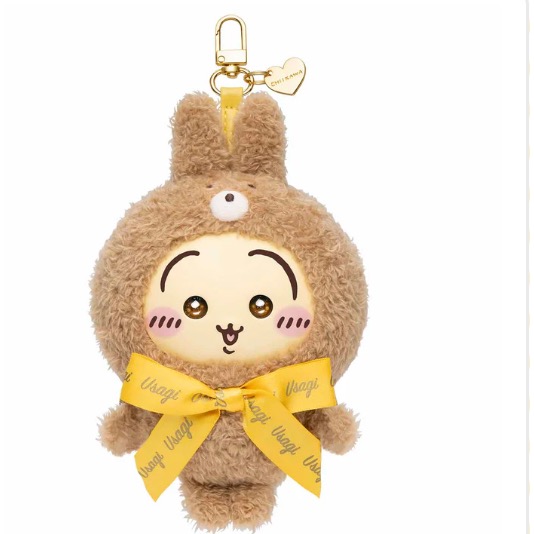 吉伊卡哇 聯名 毛茸茸 泰迪熊裝 眼睛閃閃發亮 這麼可愛錯過會很傷心喔😂超療癒 吊飾玩偶 日本🇯🇵 京京國際代購-規格圖2