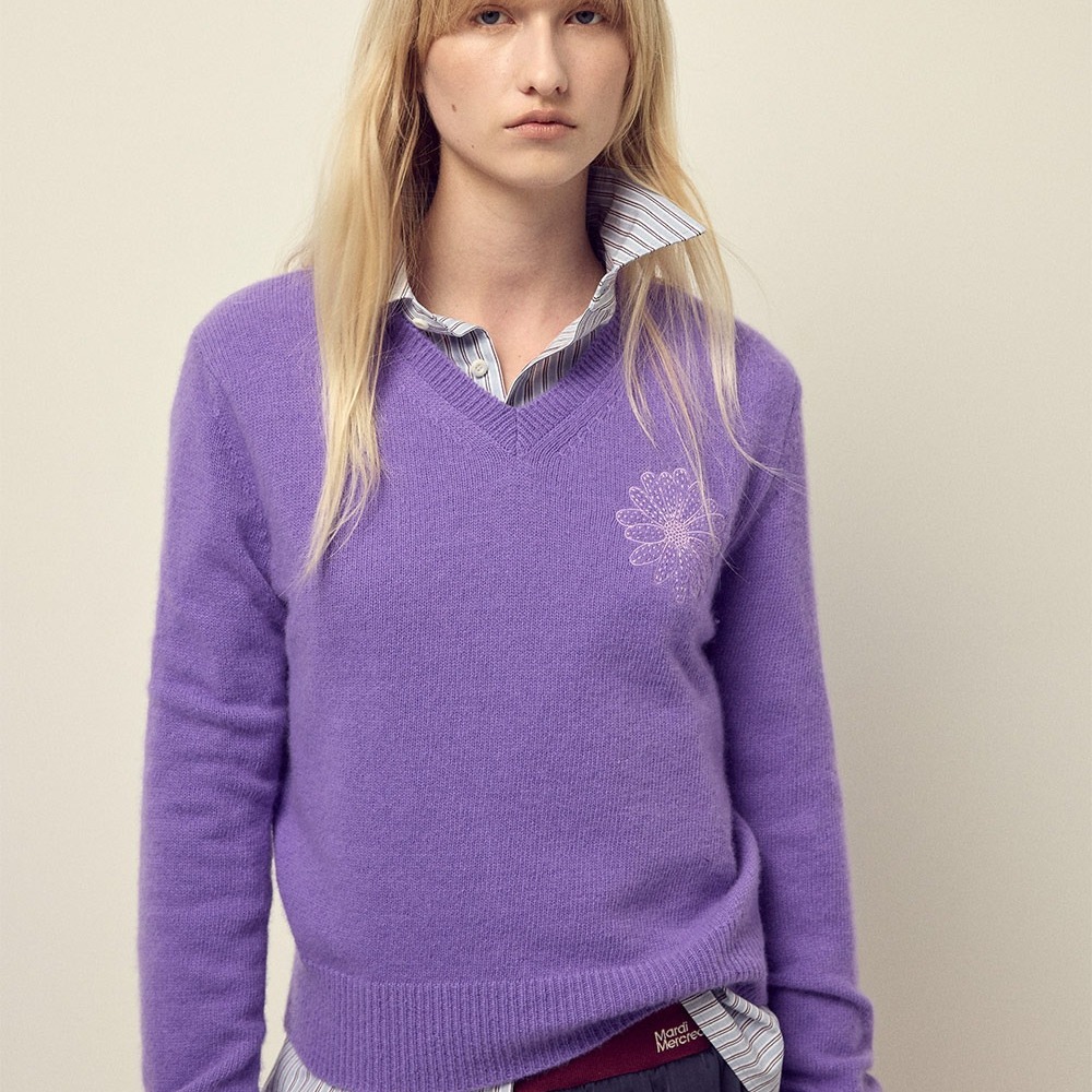 限時限量 韓國代購 Mardi Mercredi 線條小狗寬版襯衫系列  結合韓系潮流與法式優雅的人氣品牌 京京國際代購-細節圖7