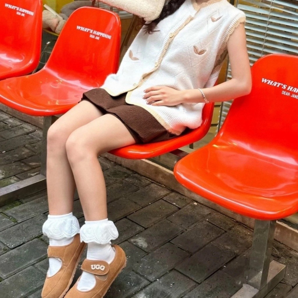 限時限量優惠 澳洲代購 OZWEAR UGG 復古瑪莉珍平底毛毛鞋【OB970】 UGG秋冬爆紅新作  京京國際代購-細節圖6