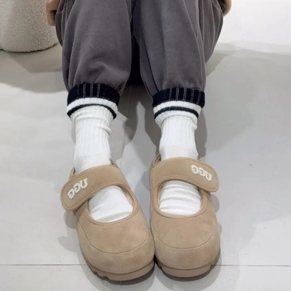 限時限量優惠 澳洲代購 OZWEAR UGG 復古瑪莉珍平底毛毛鞋【OB970】 UGG秋冬爆紅新作  京京國際代購-細節圖9