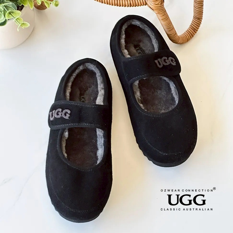 限時限量優惠 澳洲代購 OZWEAR UGG 復古瑪莉珍平底毛毛鞋【OB970】 UGG秋冬爆紅新作  京京國際代購-規格圖9