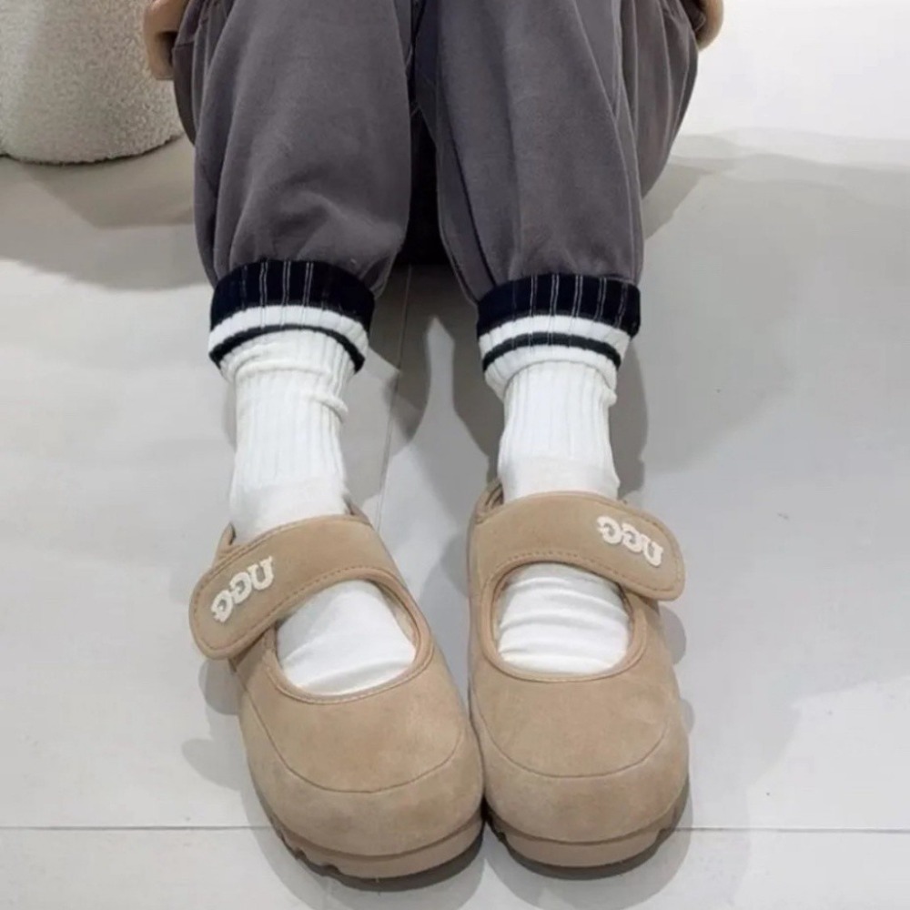限時限量優惠 澳洲代購 OZWEAR UGG 復古瑪莉珍平底毛毛鞋【OB970】 UGG秋冬爆紅新作  京京國際代購-規格圖9