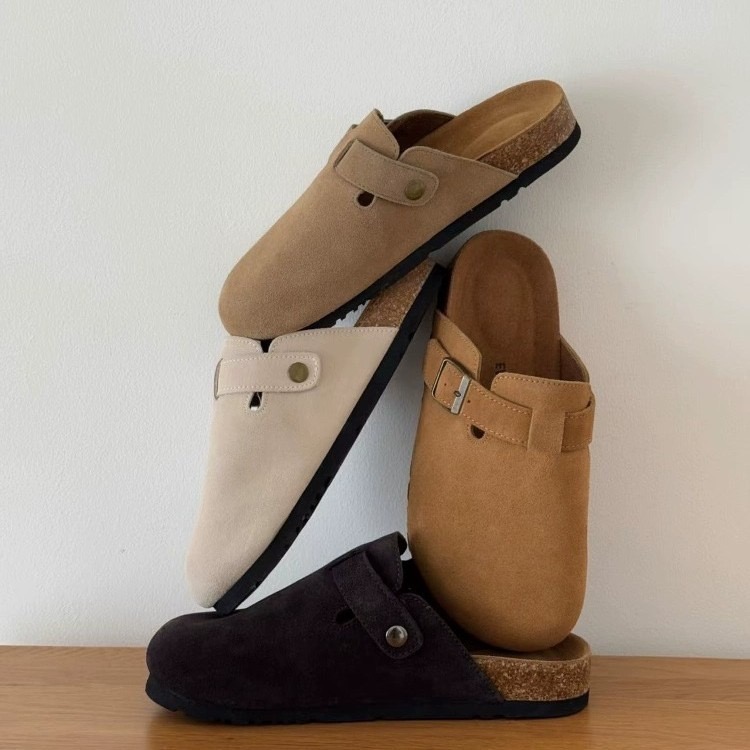 澳洲代購 EVERAU 真皮類勃肯包頭半拖鞋 情侶鞋 親子鞋 雪地靴 時尚設計 舒適百搭休閒與質感 人體工學 京京國際-細節圖2