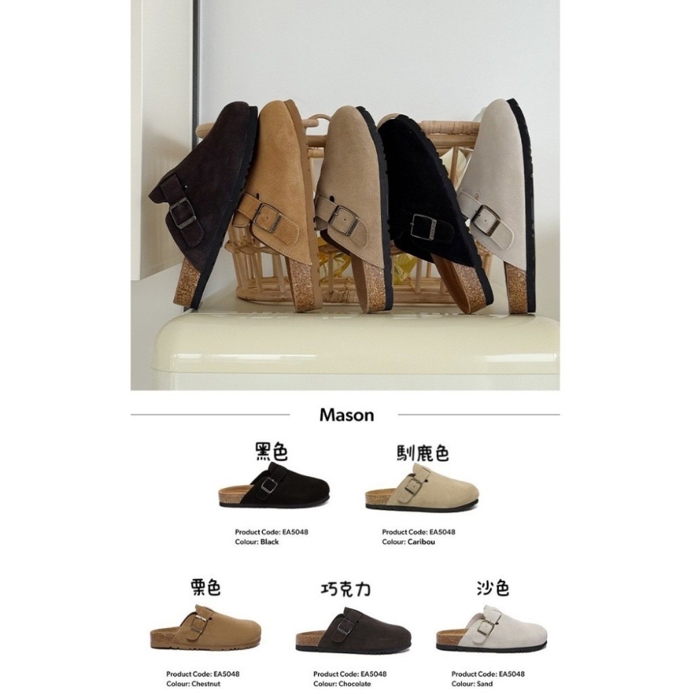 澳洲代購 EVERAU 真皮類勃肯包頭半拖鞋 情侶鞋 親子鞋 雪地靴 時尚設計 舒適百搭休閒與質感 人體工學 京京國際-細節圖3