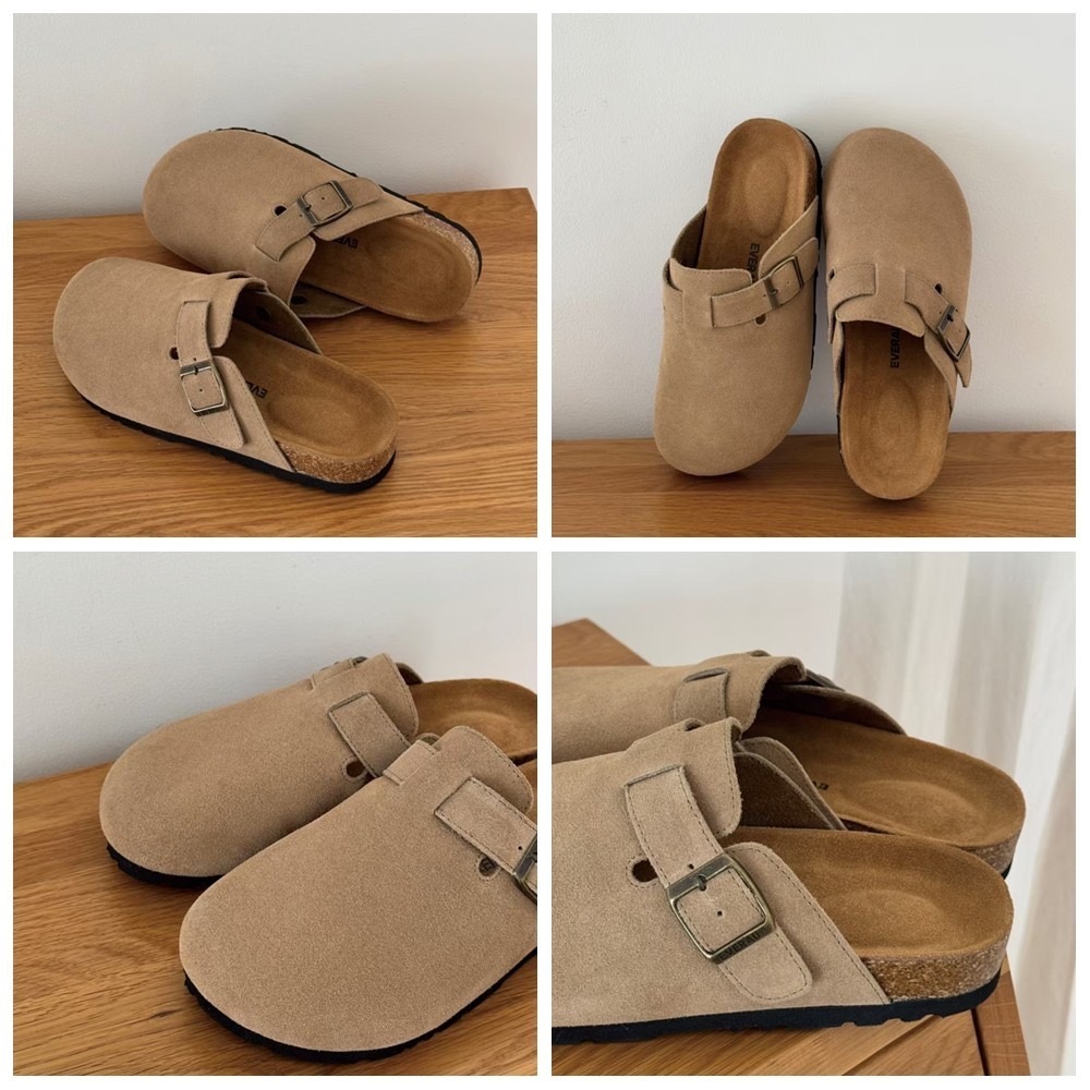 澳洲代購 EVERAU 真皮類勃肯包頭半拖鞋 情侶鞋 親子鞋 雪地靴 時尚設計 舒適百搭休閒與質感 人體工學 京京國際-細節圖4