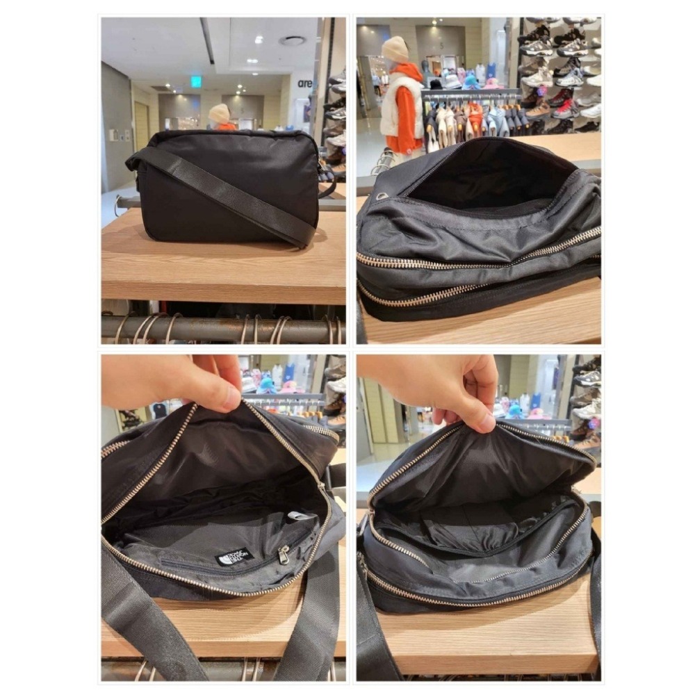 限時限量 韓國代購The North Face 中型輕量尼龍斜紋布 側背包 低調又超好裝🤗一咖搞定 #京京國際代購-細節圖6