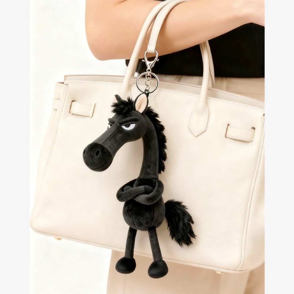 天選吉祥物 霸氣神黑馬 掛飾娃 氣場不普通 穩、準、狠 京京國際代購 @489jceqr-細節圖3