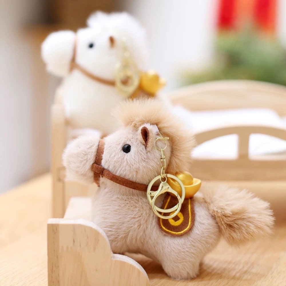 馬上有錢可愛毛絨小馬掛飾 專屬的招財幸運守護神 京京國際代購 官賴@489jceqr-細節圖2