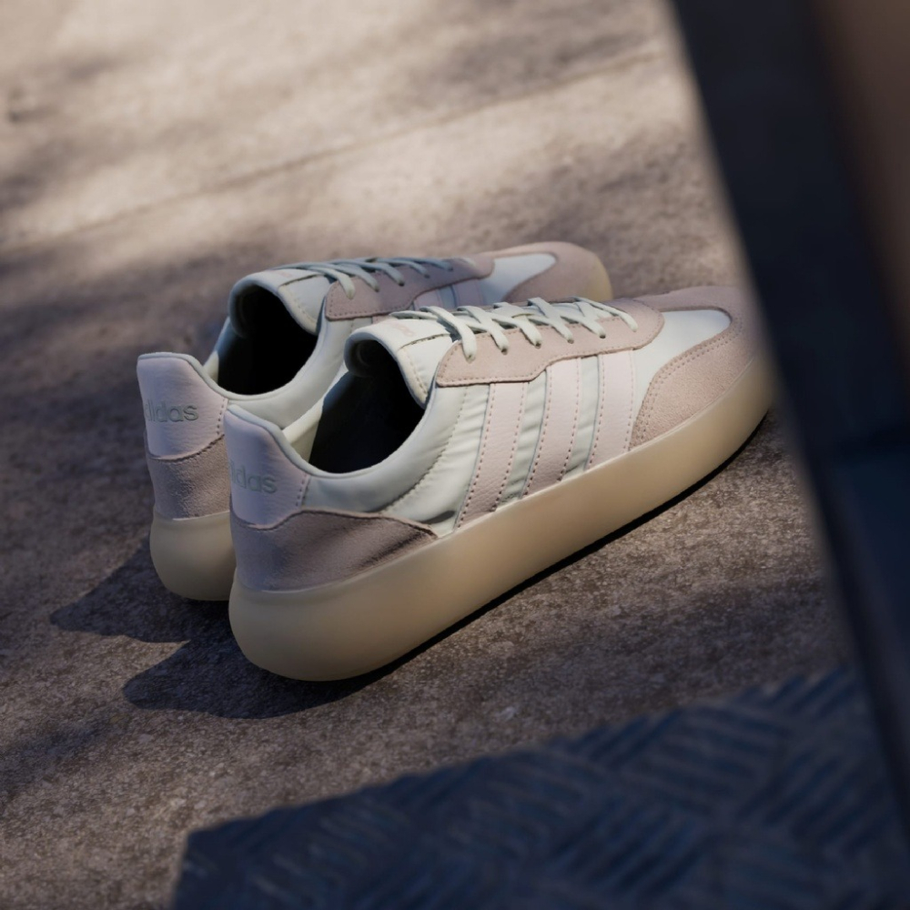 限時限量 韓國代購 Adidas Barreda Decode 奶油裸粉休閒女鞋 ＃海外限定款   乾淨簡單的純淨色系-細節圖5