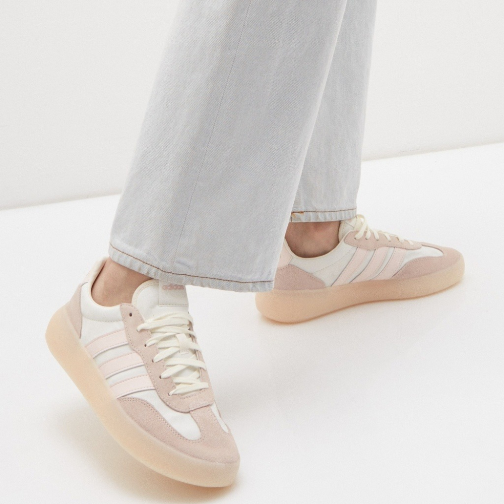 限時限量 韓國代購 Adidas Barreda Decode 奶油裸粉休閒女鞋 ＃海外限定款   乾淨簡單的純淨色系-細節圖7