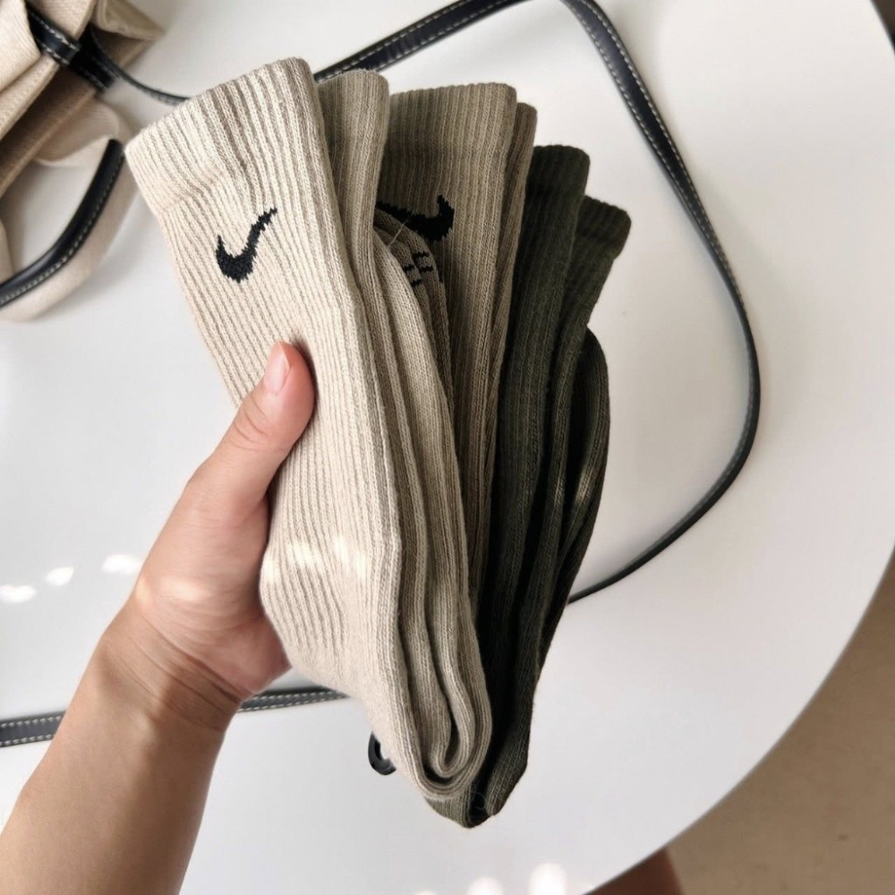 限時限量 台灣公司貨 Nike Socks 木質叢林系配色中筒襪三雙組 京京國際代購 @489jceqr-細節圖2