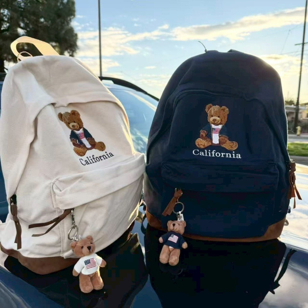 限時限量 美國代購 California 泰迪熊🧸後背包 🇺🇸加州限定.ᐟ 京京國際代購-細節圖2