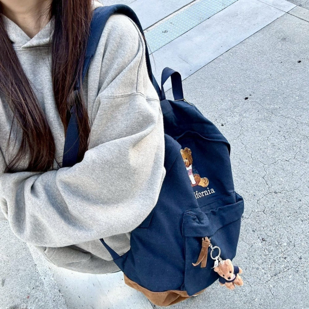 限時限量 美國代購 California 泰迪熊🧸後背包 🇺🇸加州限定.ᐟ 京京國際代購-細節圖10