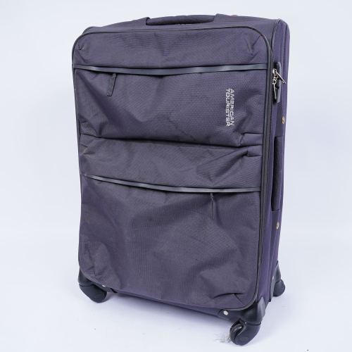 二手-AMERICAN TOURISTER 美國旅行者 布質行李箱 24吋 軟殼 旅行箱 布箱 布面 海關鎖