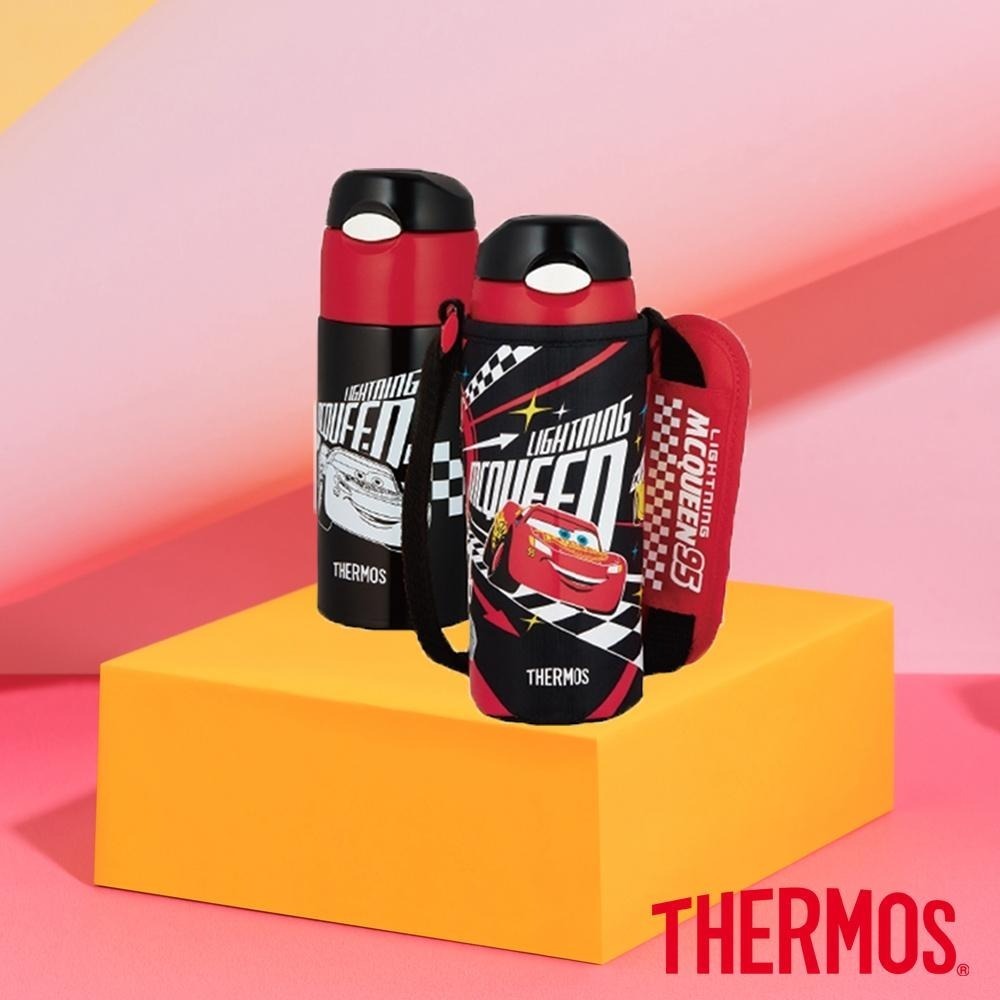 【THERMOS膳魔師】不鏽鋼兒童吸管真空保冷瓶400ml(FHL-401 兒童水壺)-細節圖3