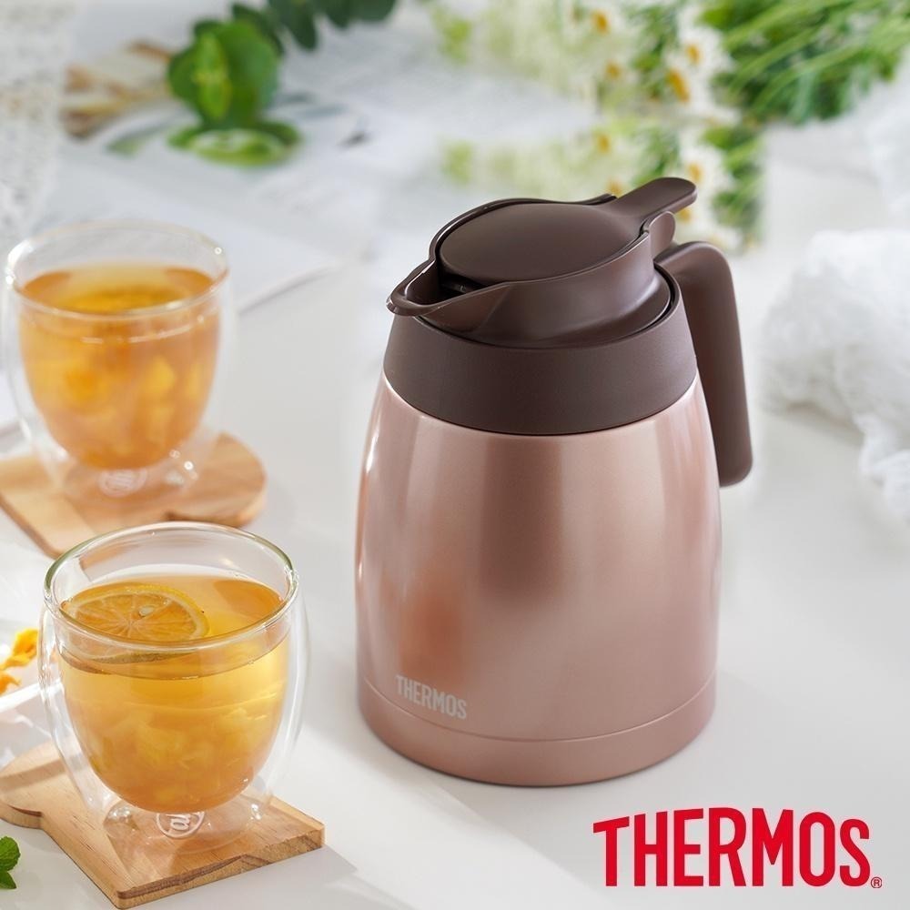 【THERMOS膳魔師】不鏽鋼按壓式真空保溫壼1000ml(TTB-1000)-細節圖2