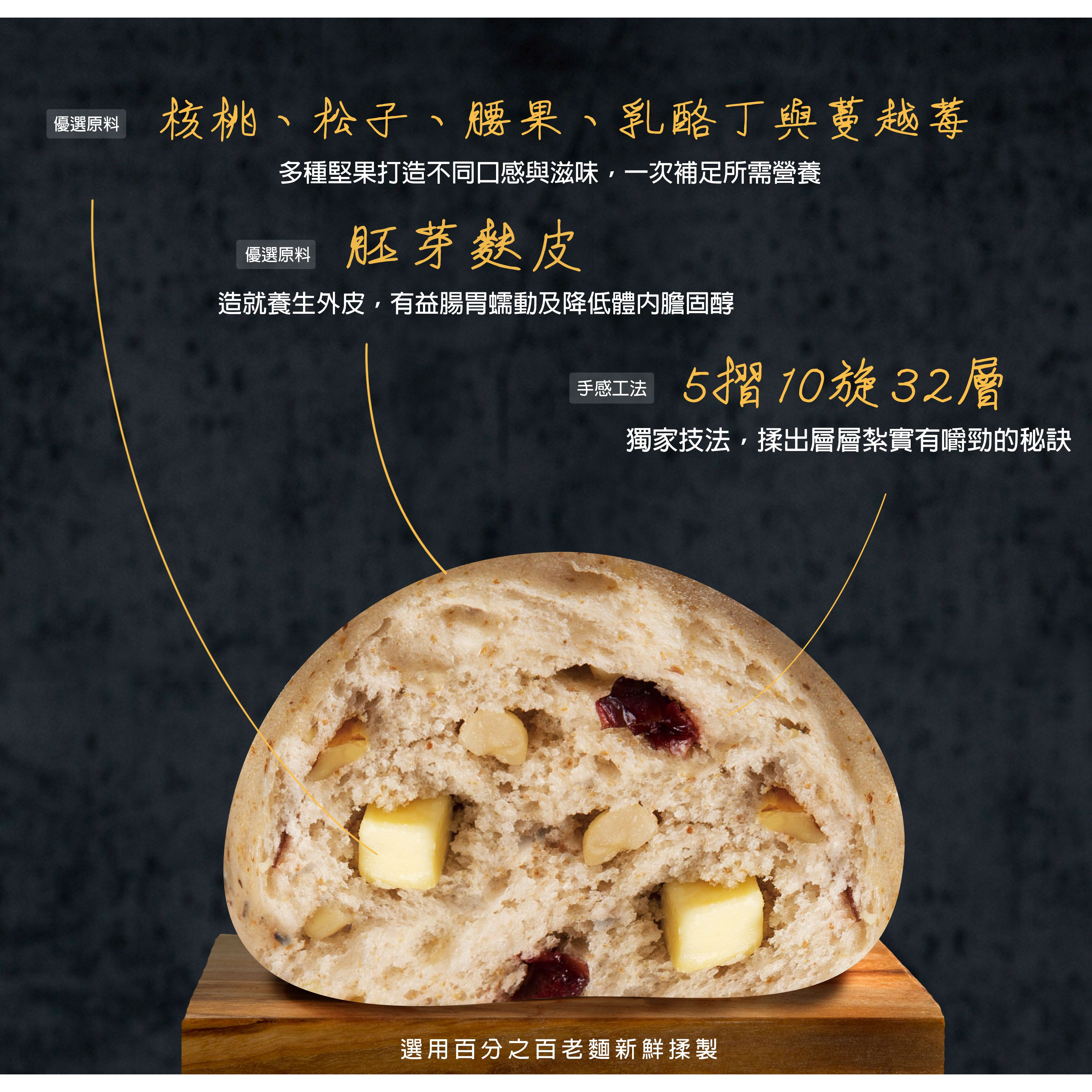 【老川誠】*奶素*堅果乳酪饅頭（單粒）-細節圖2