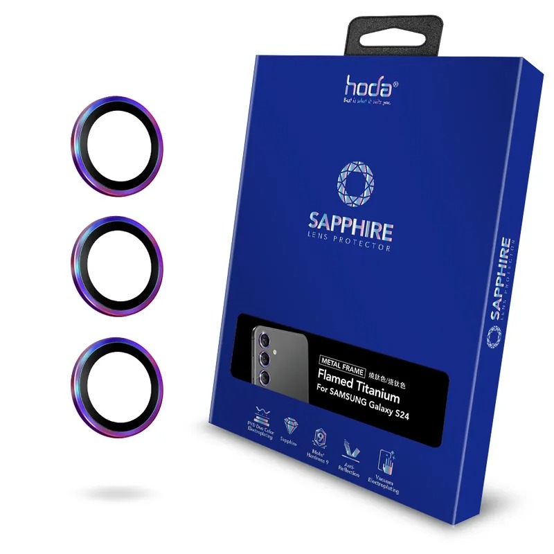 藍寶石鏡頭保護貼 for Samsung S24+ / S24 | hoda®-細節圖2