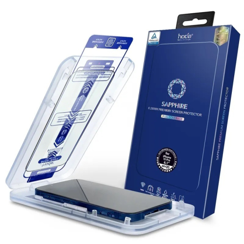 藍寶石抗藍光螢幕保護貼 for iPhone 15 系列 附無塵太空艙貼膜神器 (德國萊因TÜV RPF20認證) |